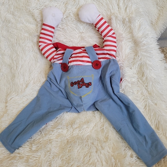 Chucky doll Dog Costume Size Large - Picture 2 of 5